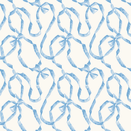 Ribbon Wallpaper - Blue