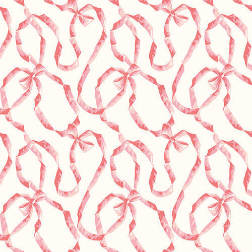 Ribbon Wallpaper - Pink