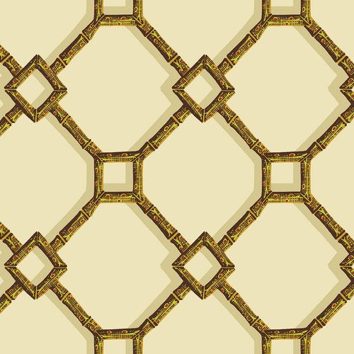 Brighton Bamboo Wallpaper - Bamboo on Tan