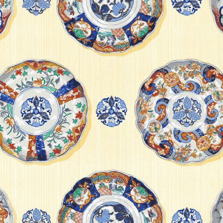 Imari Wallpaper - Buttercup