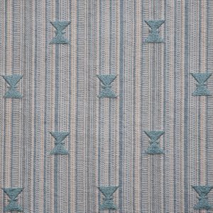 Ediz Stripe + Embroidery - Aqua