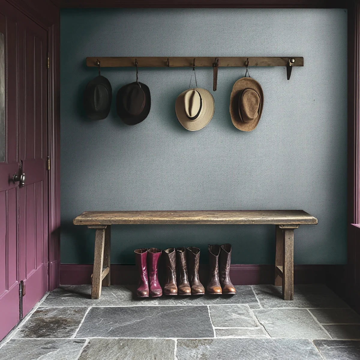 Dappled Wallpaper - Starling Teal