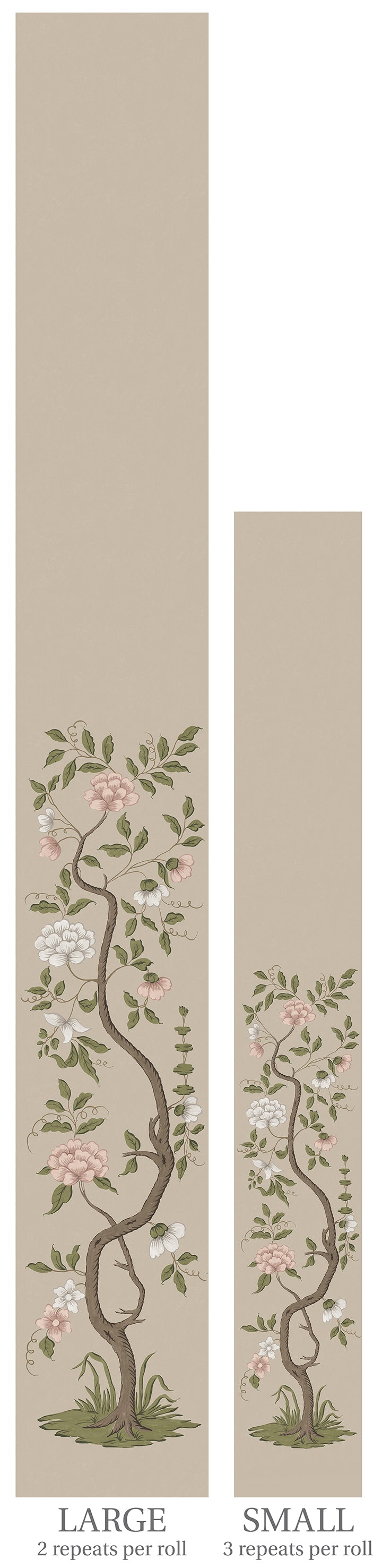 Drottningholm Tree Wallpaper - Parchment Small