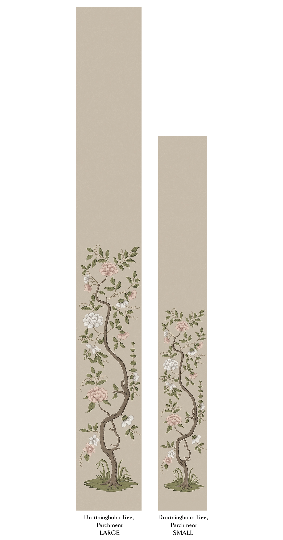 Drottningholm Tree Wallpaper - Parchment Small