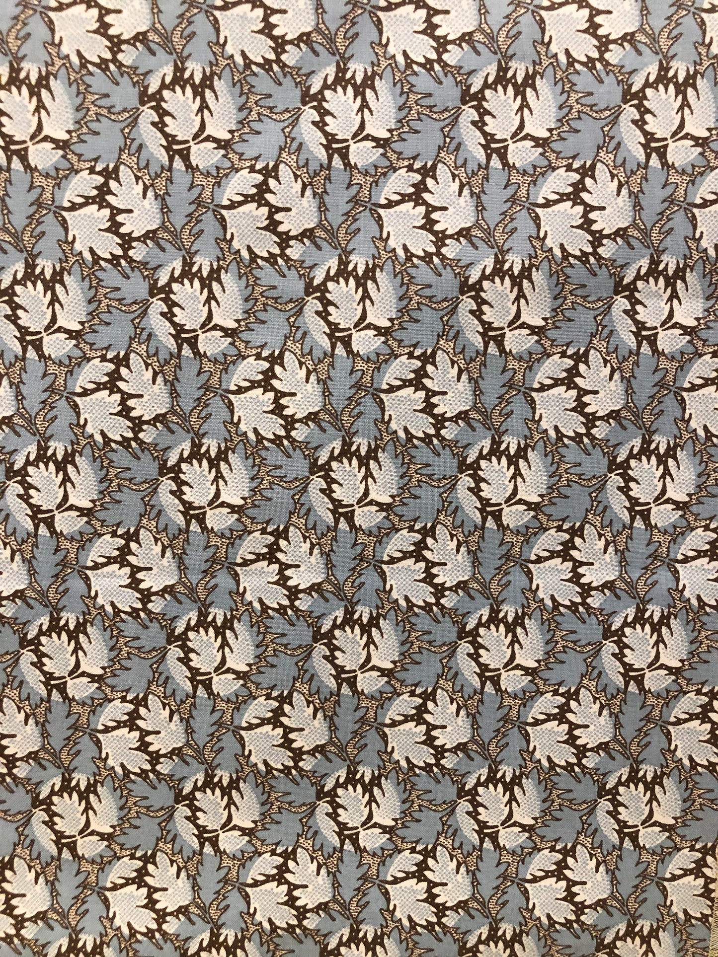 Feuilles - Bleu Brun