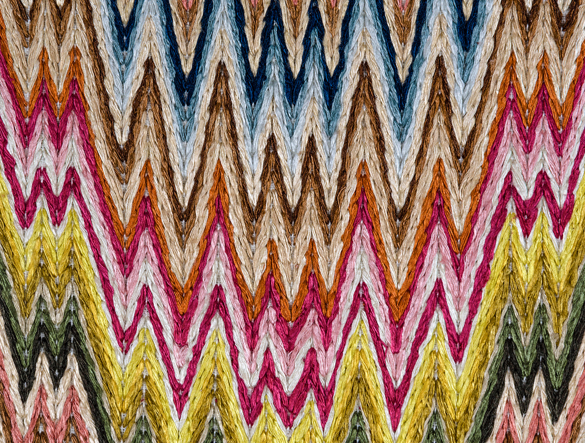 Rouen (flame stitch) - thick thread - Multi