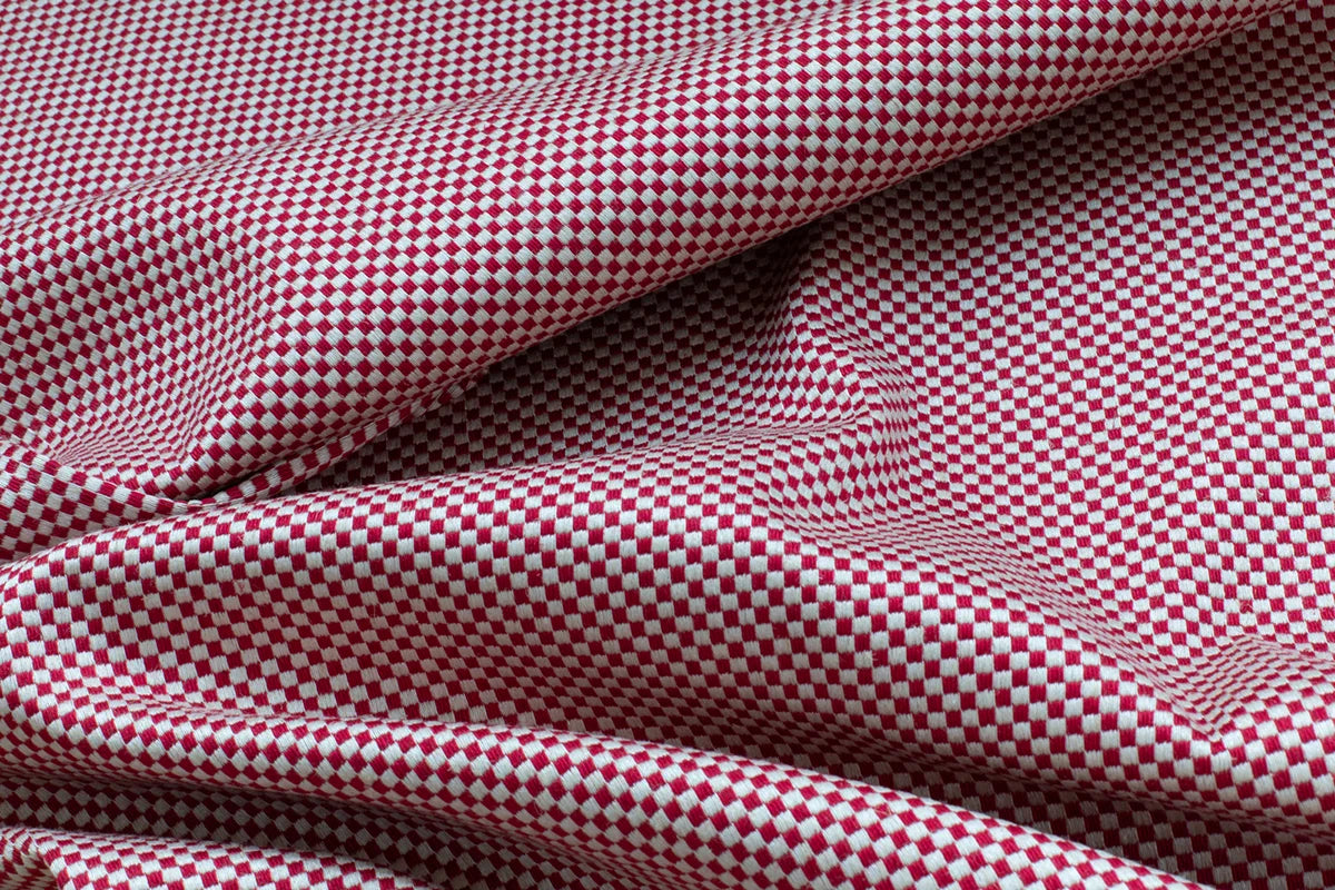 Chequerboard Stitch - Crimson