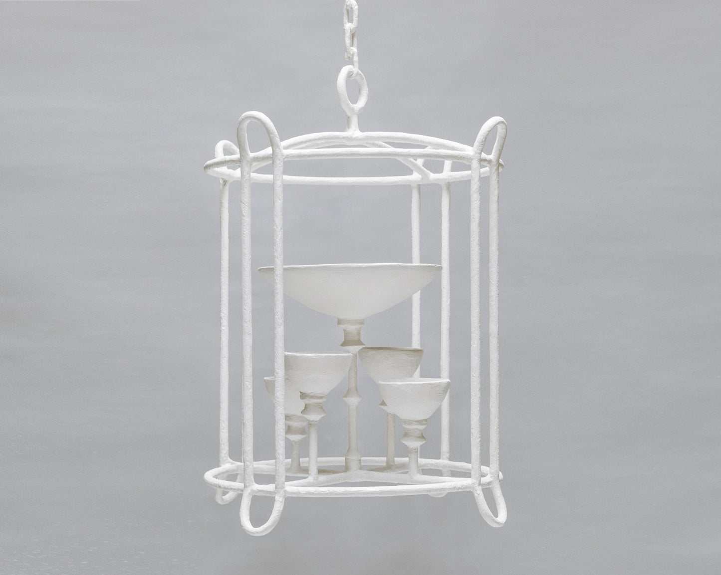 Finn Lantern - White Plaster