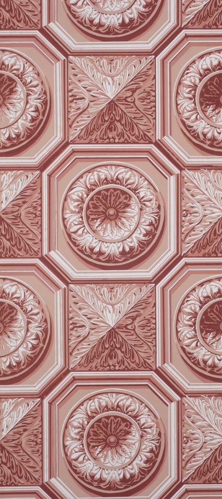 French Coffered Wallpaper - C