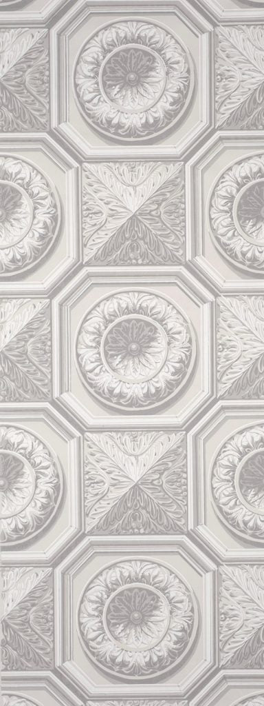French Coffered Wallpaper - B