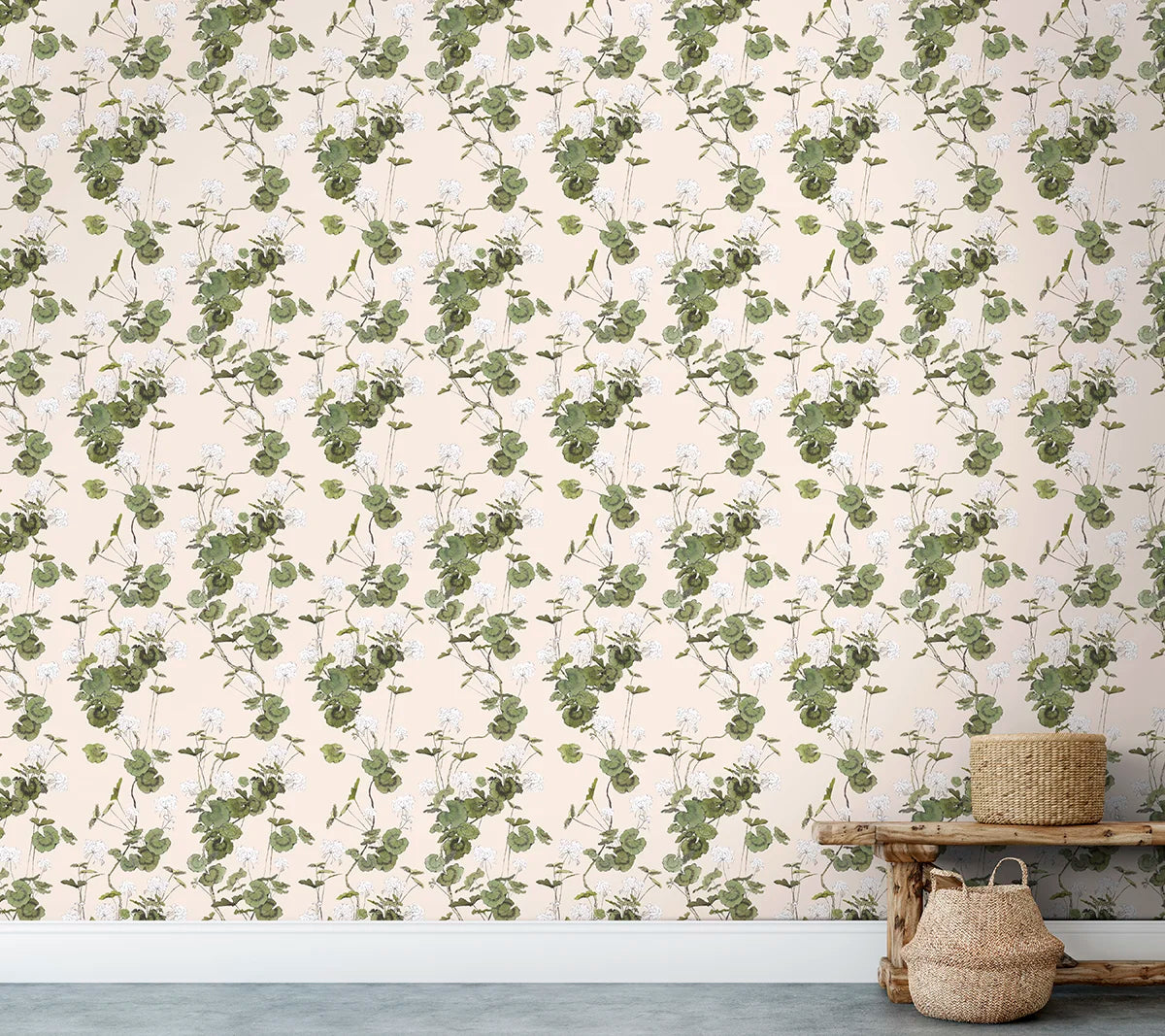 Geranium Wallpaper - Bisque
