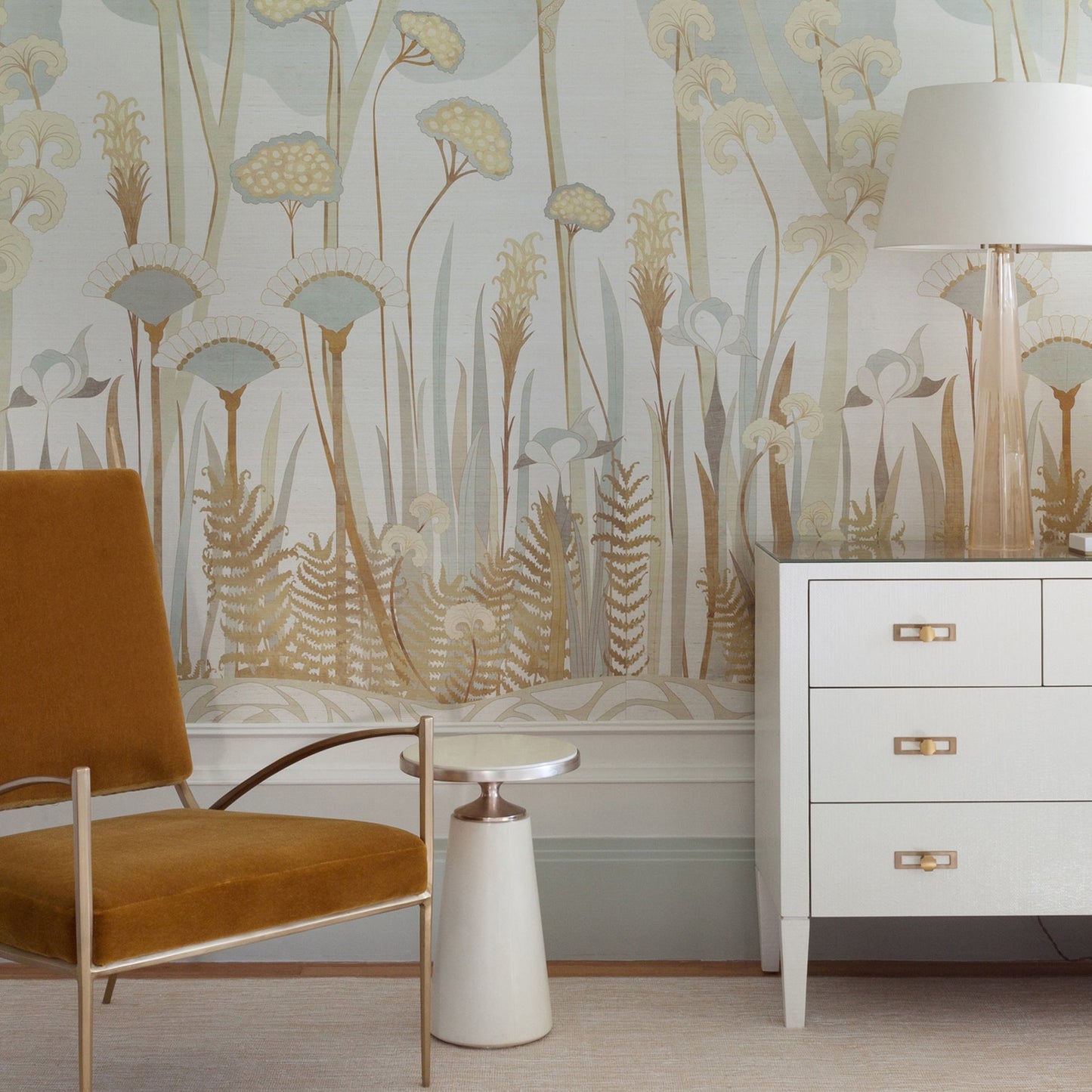 Garden of Eden Wallpaper Mural - Adam on Grasscloth