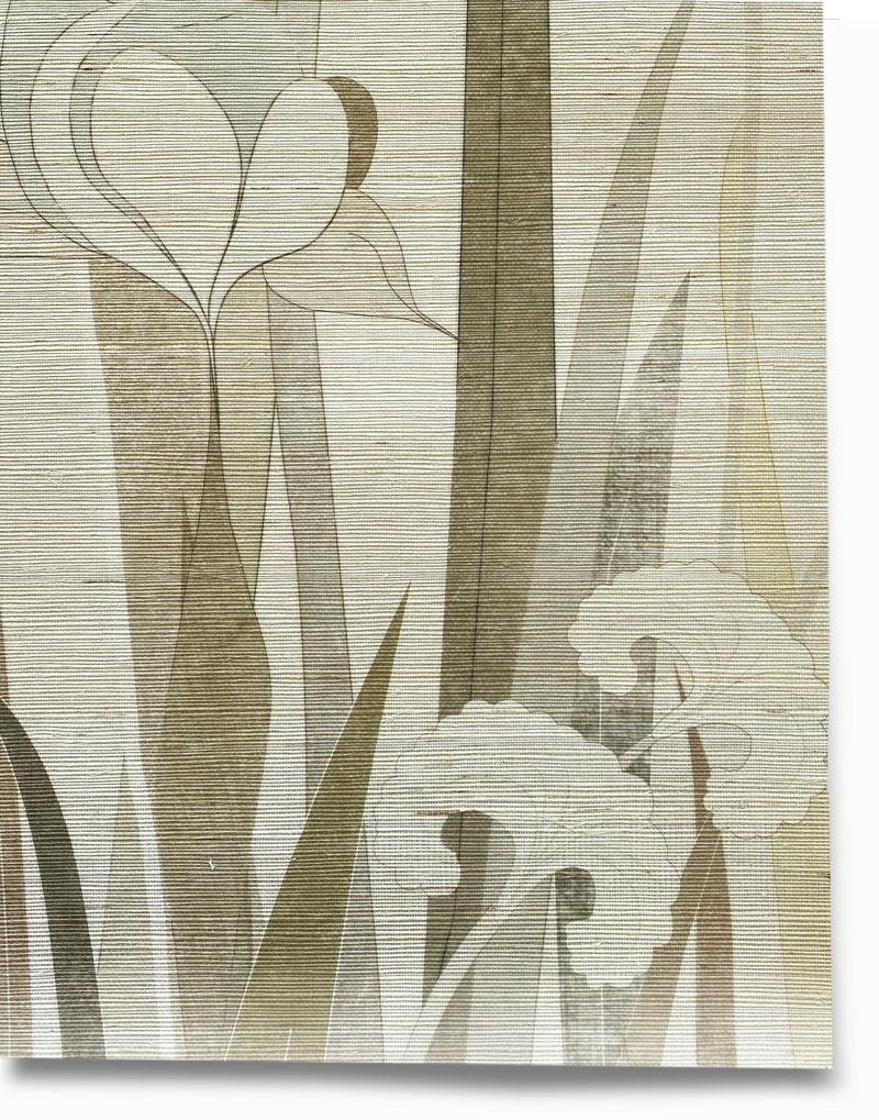 Garden of Eden Wallpaper - Serpent on Grasscloth