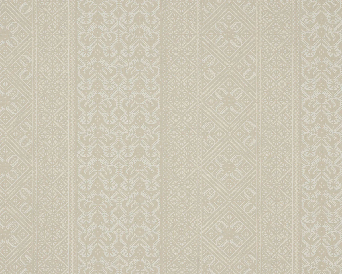 Ottoman Stripe Wallpaper - Putty