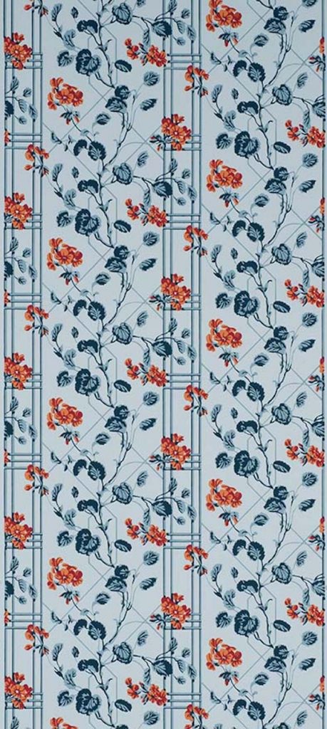Geranium Trellis Wallpaper - B