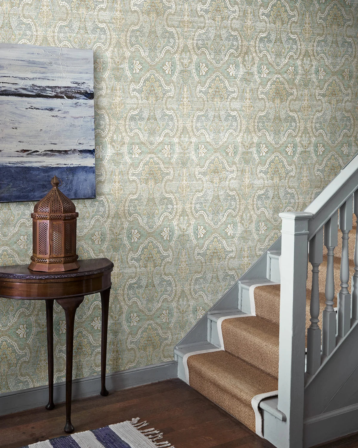 Glencoe Grasscloth Wallpaper - Moonstone