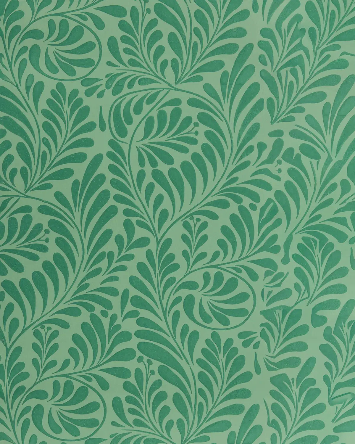 Whistlers Wood - Bright Green on Light Green