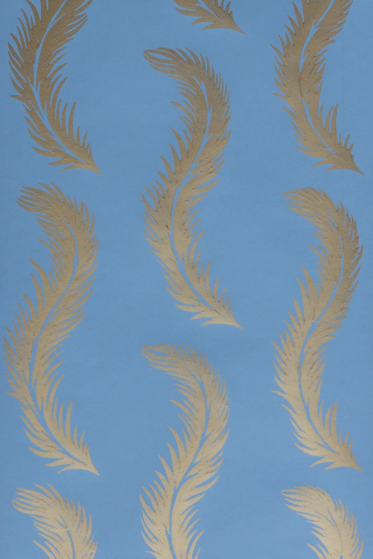 Featherbed - Gold on Hugh's Blue