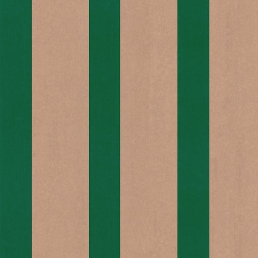 Brown Paper Stripe Wallpaper - Green