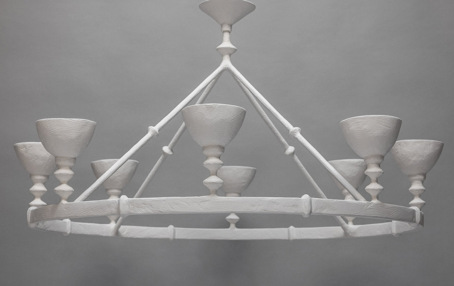 Hilary Chandelier - White Plaster