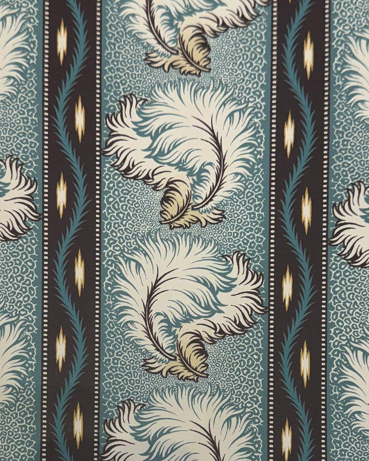 Feathers Wallpaper - Teal