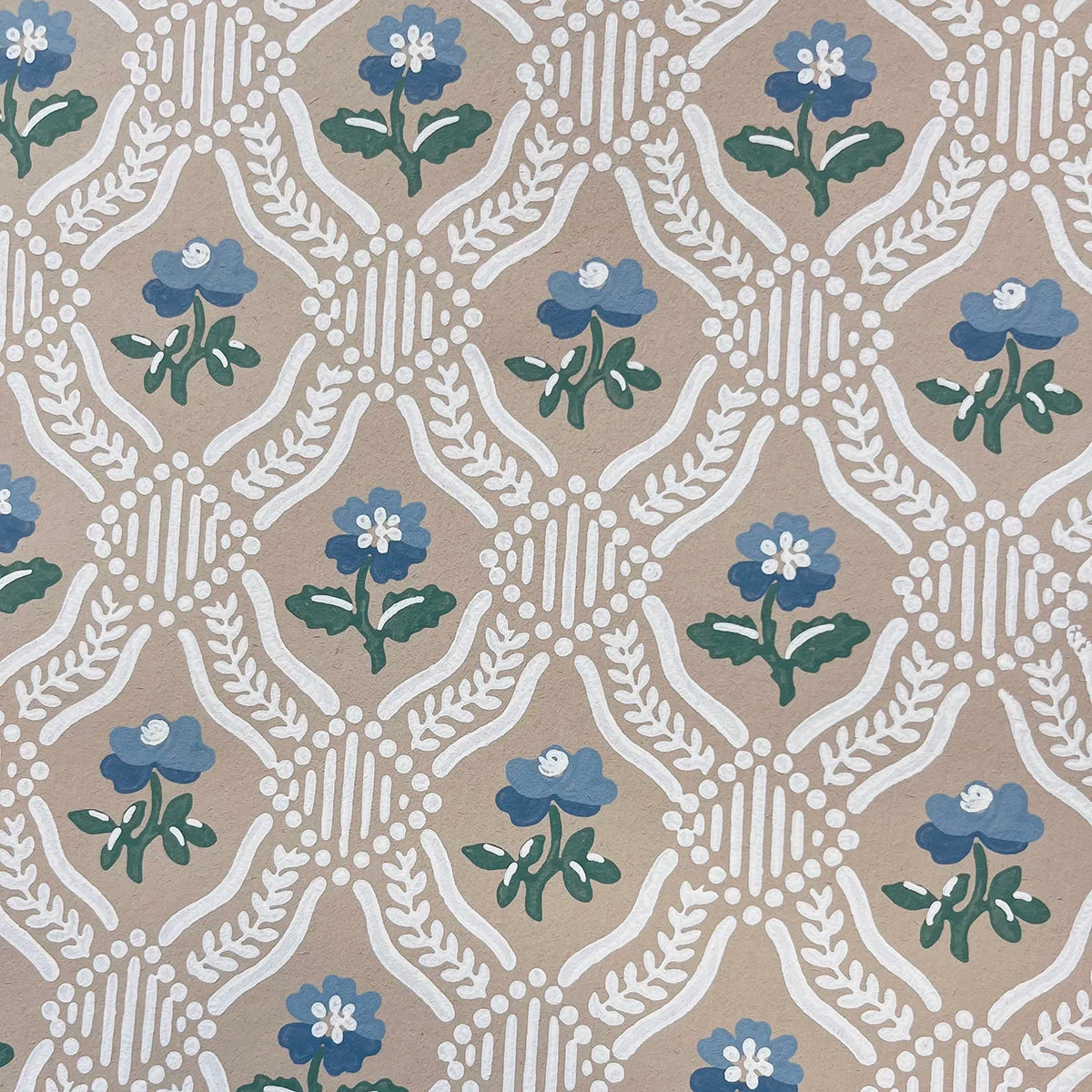 Petworth Floral Trellis Wallpaper
