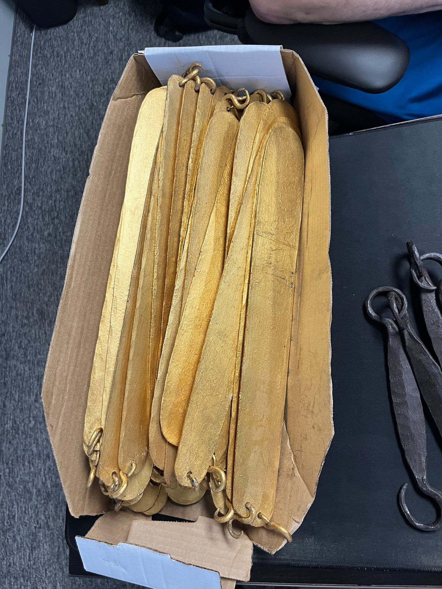 Gisele 8 Light Pendant - Gold Metal Leaf