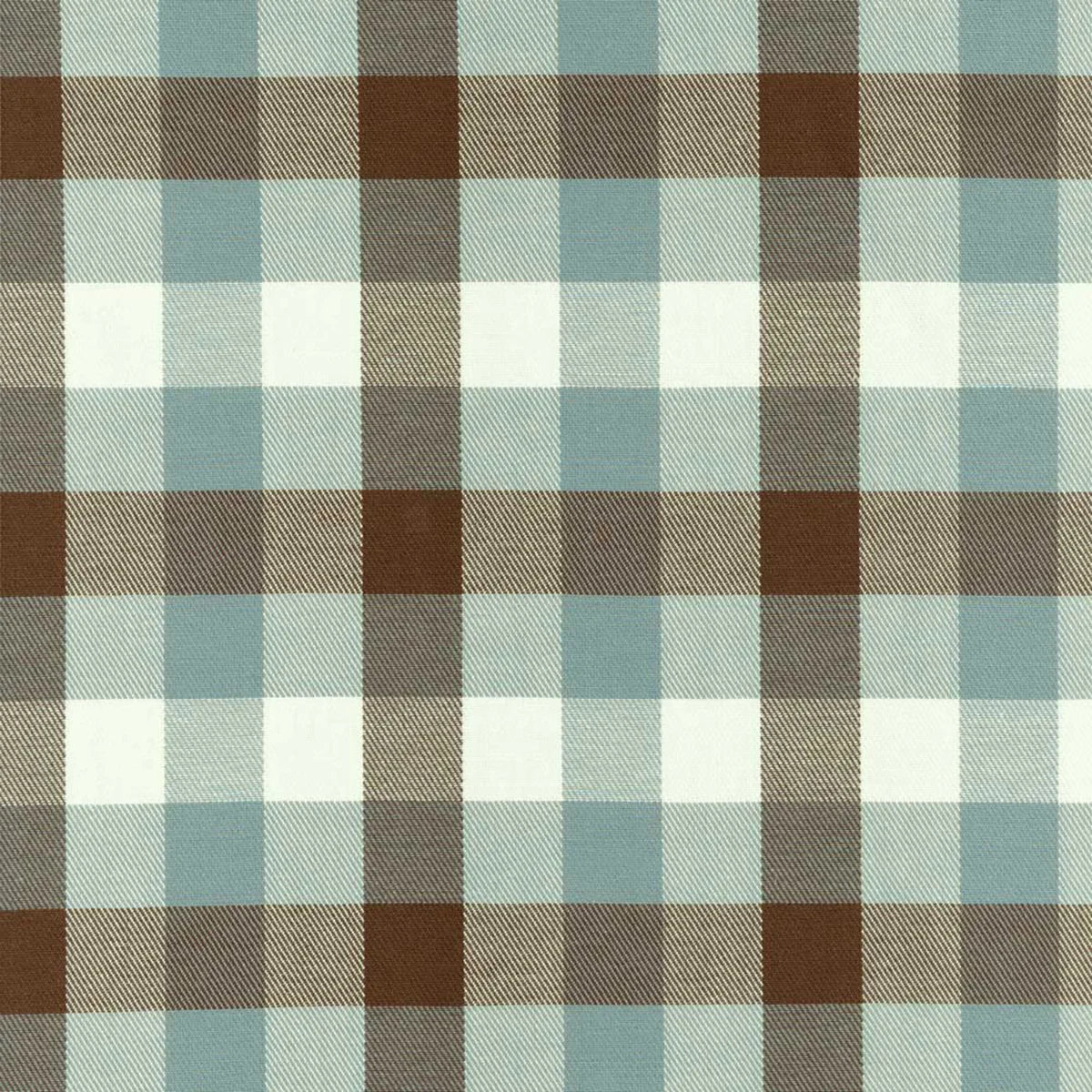 Watercolour Check - Brown/Mist