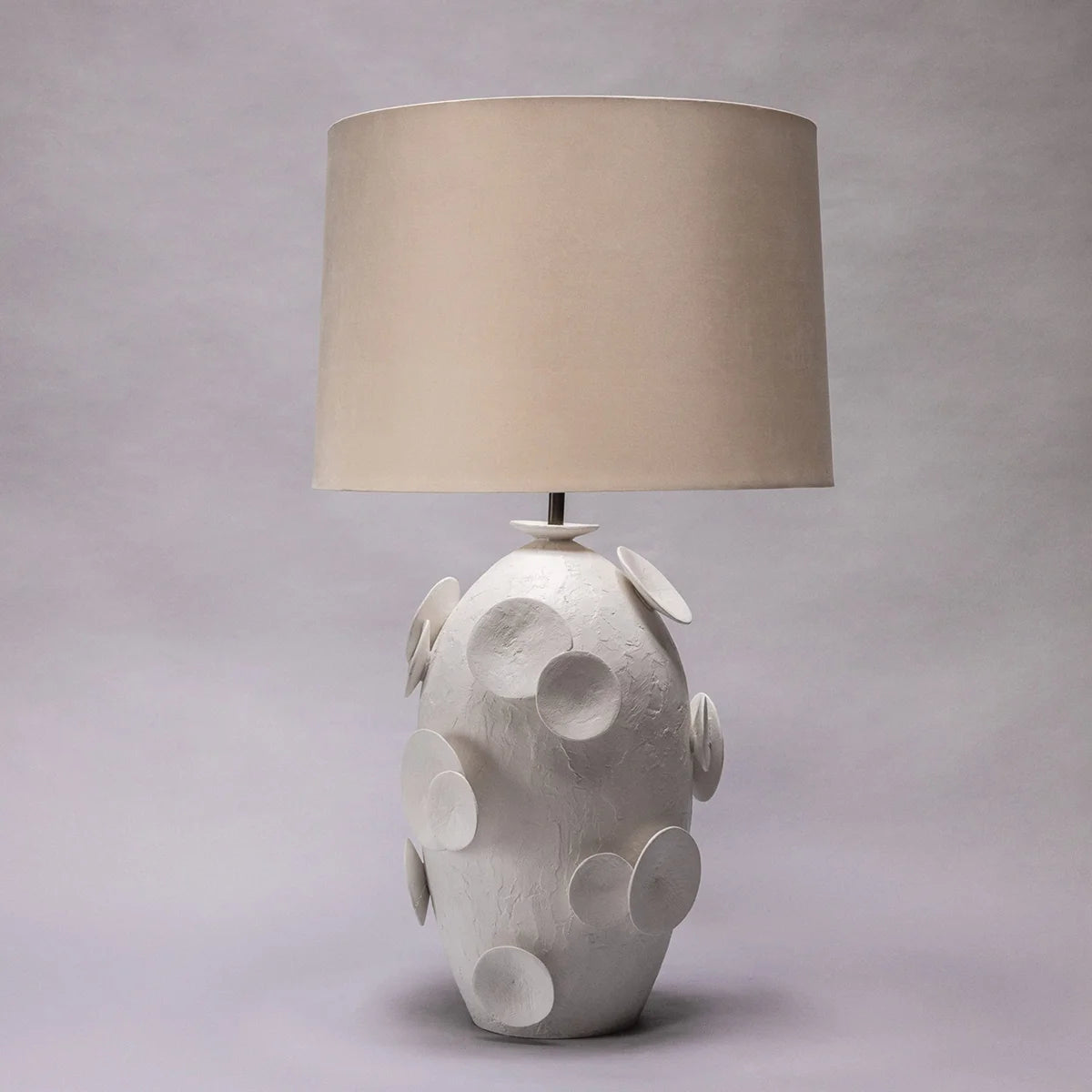 Shell Lamp - White Plaster