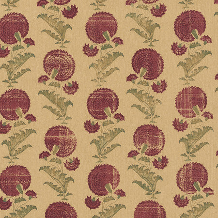 Indian Flower - Burgundy
