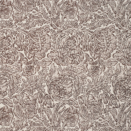 Woodblock Flower - Brown
