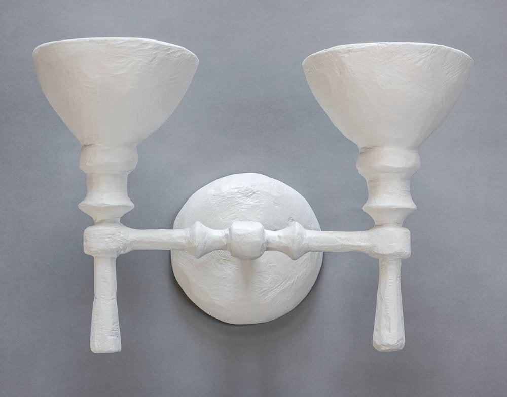 Janus Sconce - White Plaster