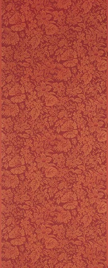 Kennebunk Foliate Wallpaper - Red