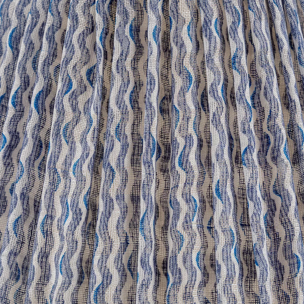 Popple Lampshade Fabric - Blue