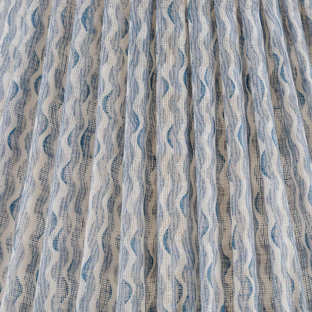 Popple Lampshade Fabric - Light Blue