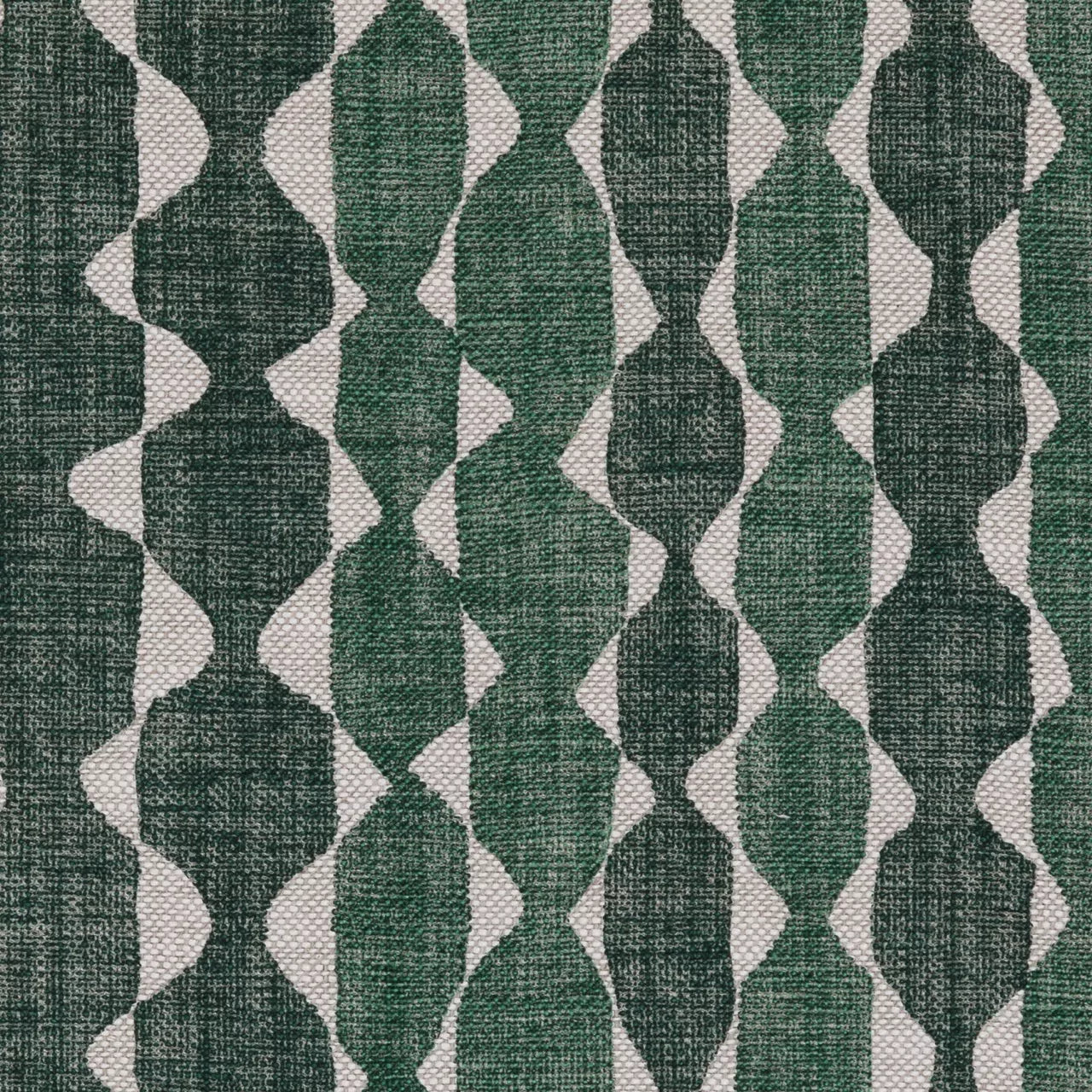 Whittle Lampshade Fabric - Green