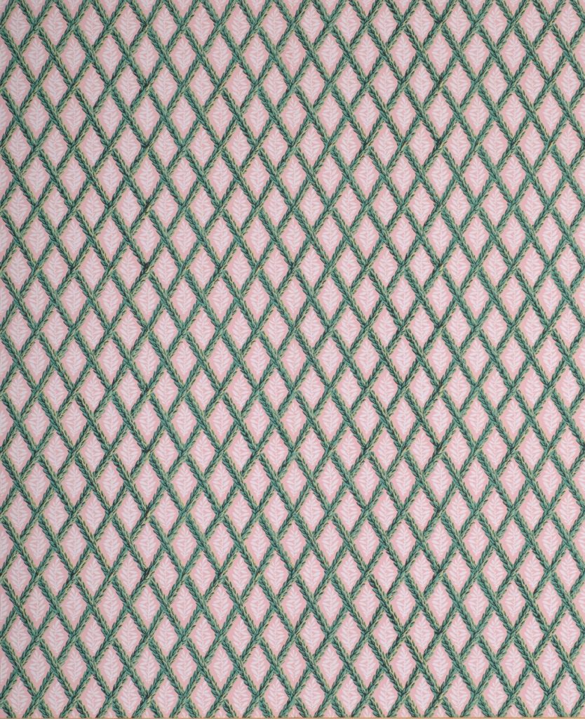 Laurel Trellis Wallpaper - A (with sprig)