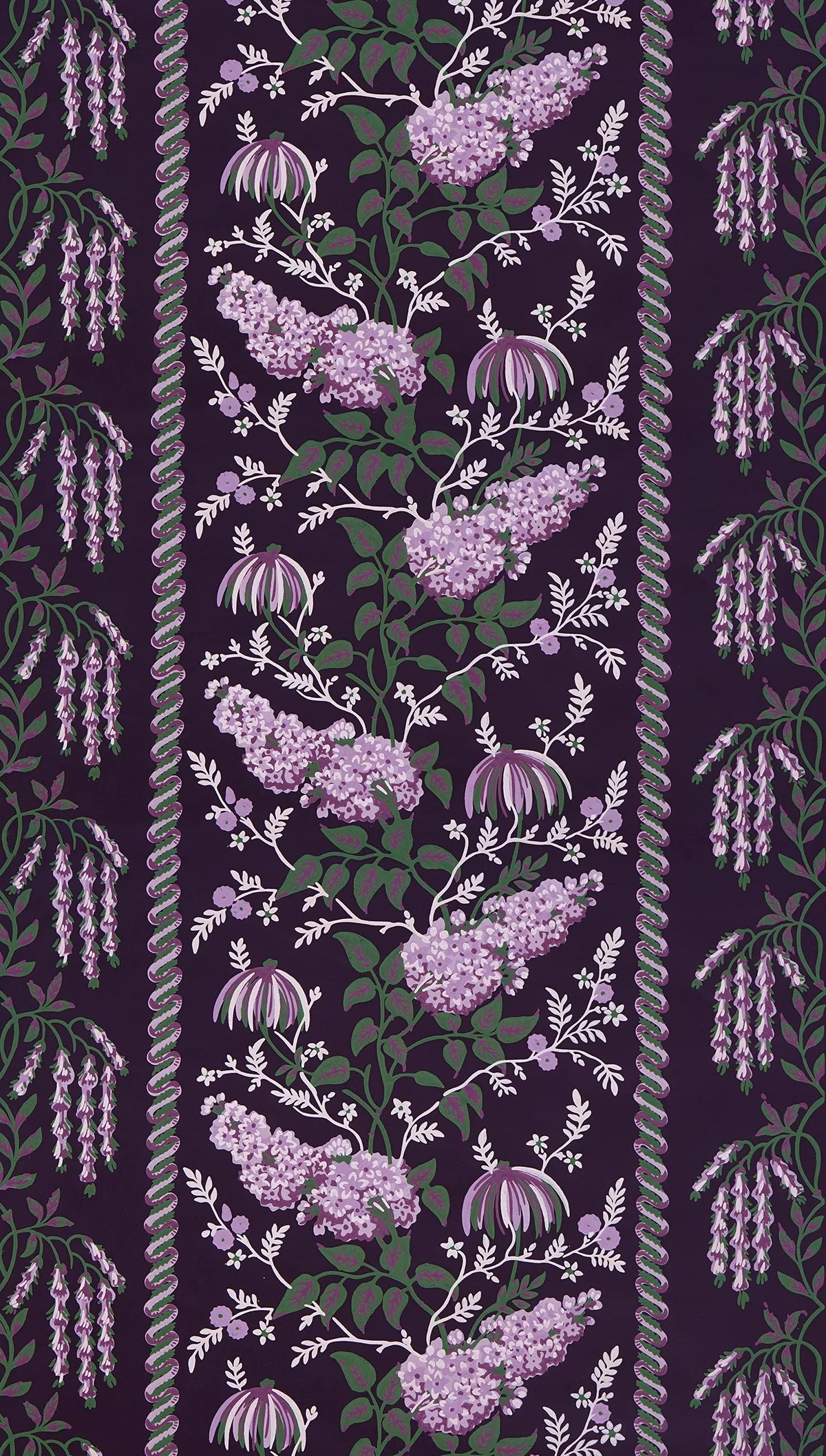 Lilac and Catkin Vine Wallpaper - D