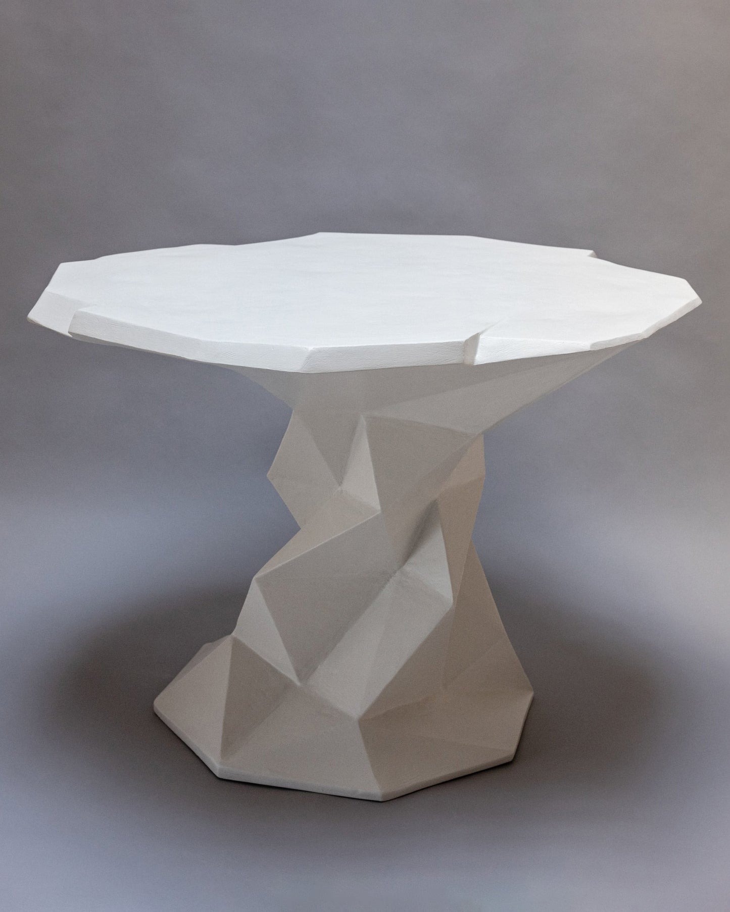 Macklin Center Table - White Plaster
