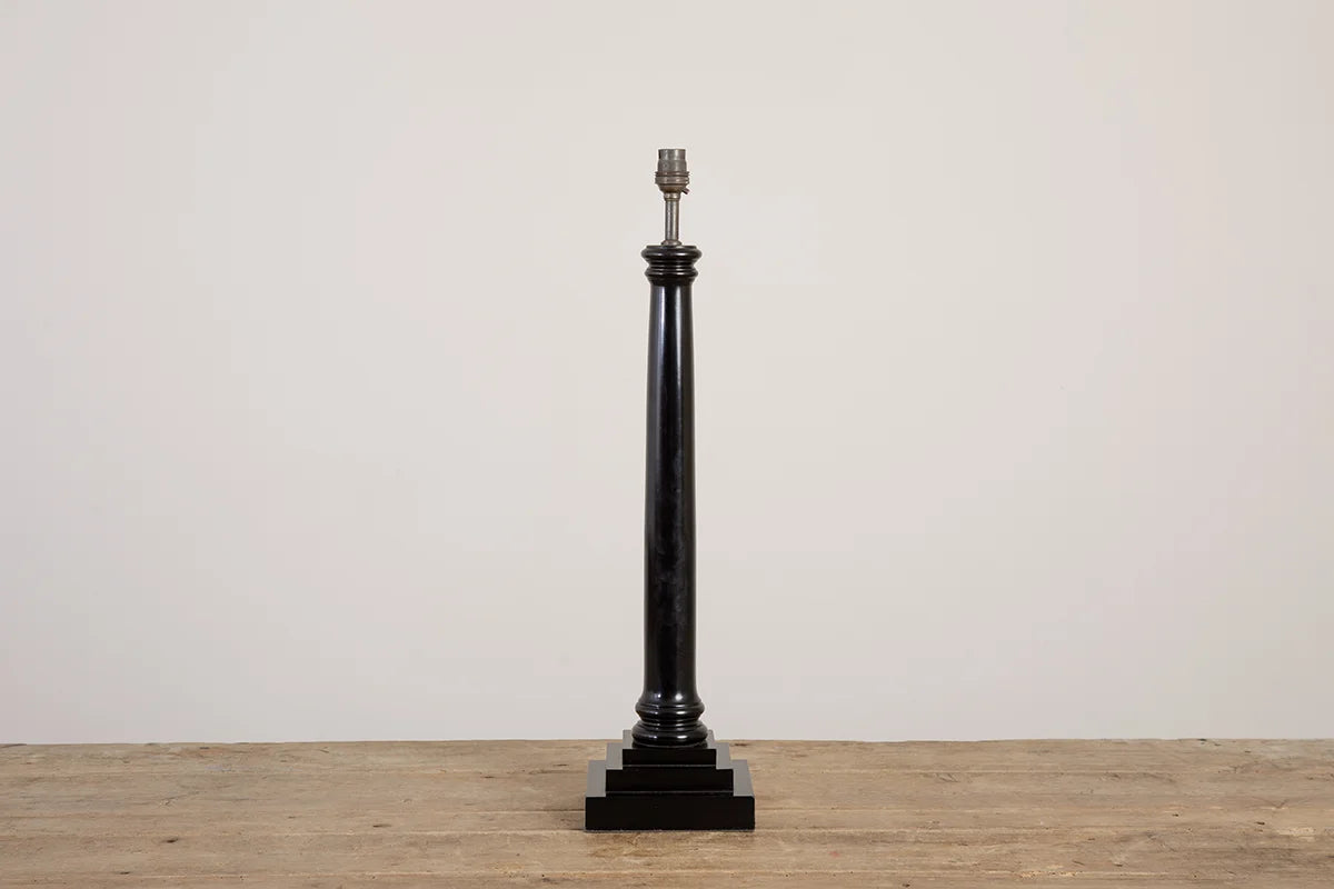 Column Lamp - Ebonised