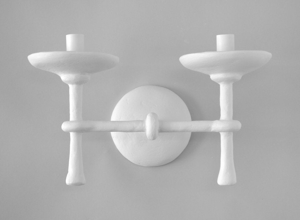 Morandi Double Sconce - White Plaster