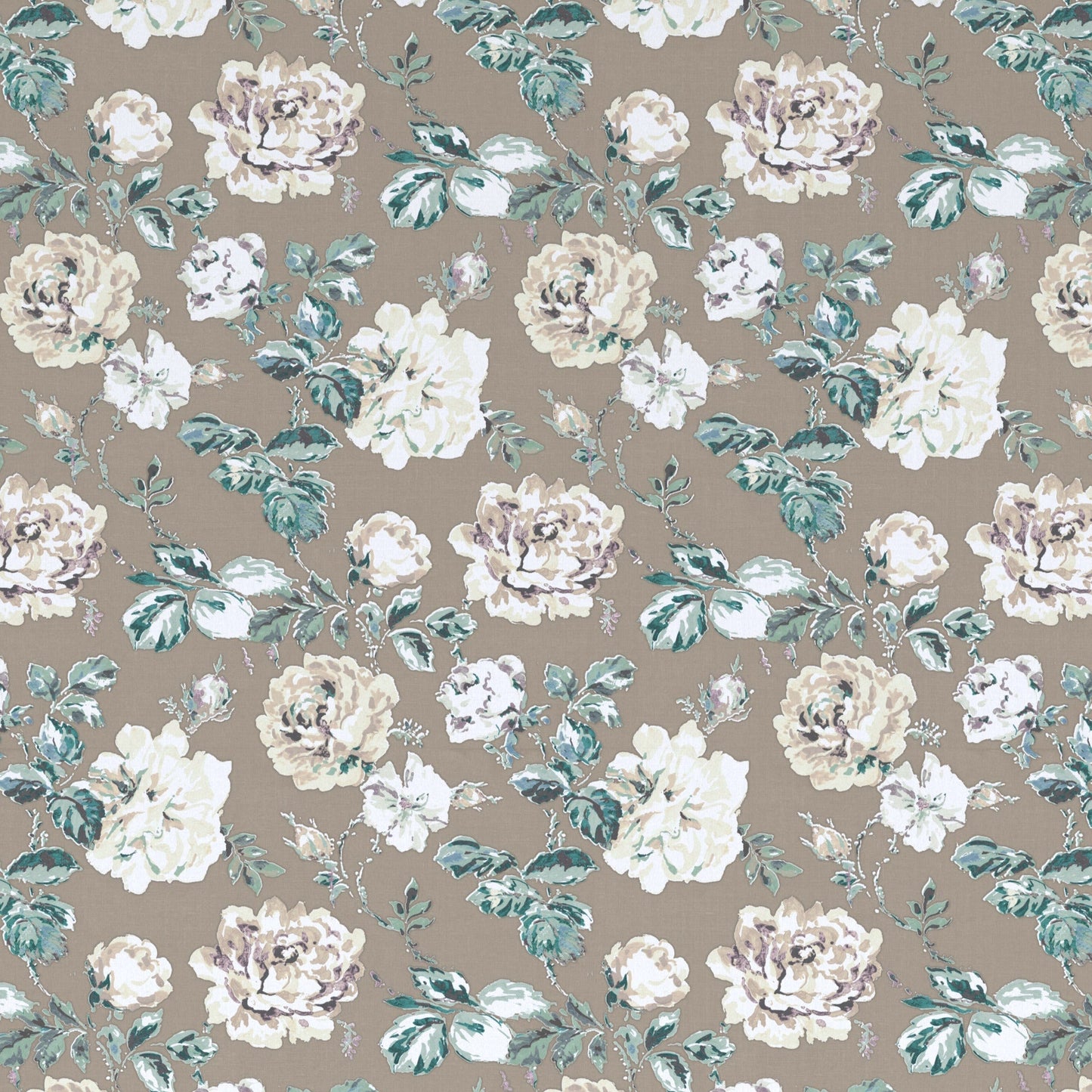 Mottisfont - Teal on Natural