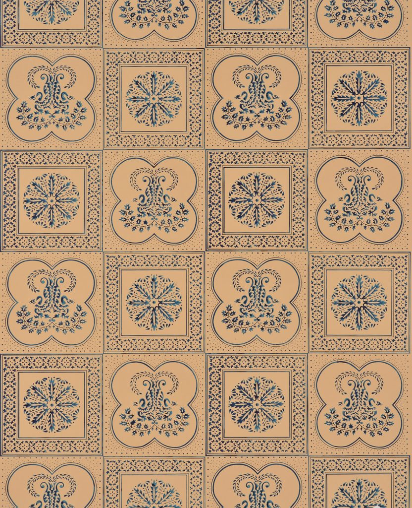 Neoclassical Squares Wallpaper - A