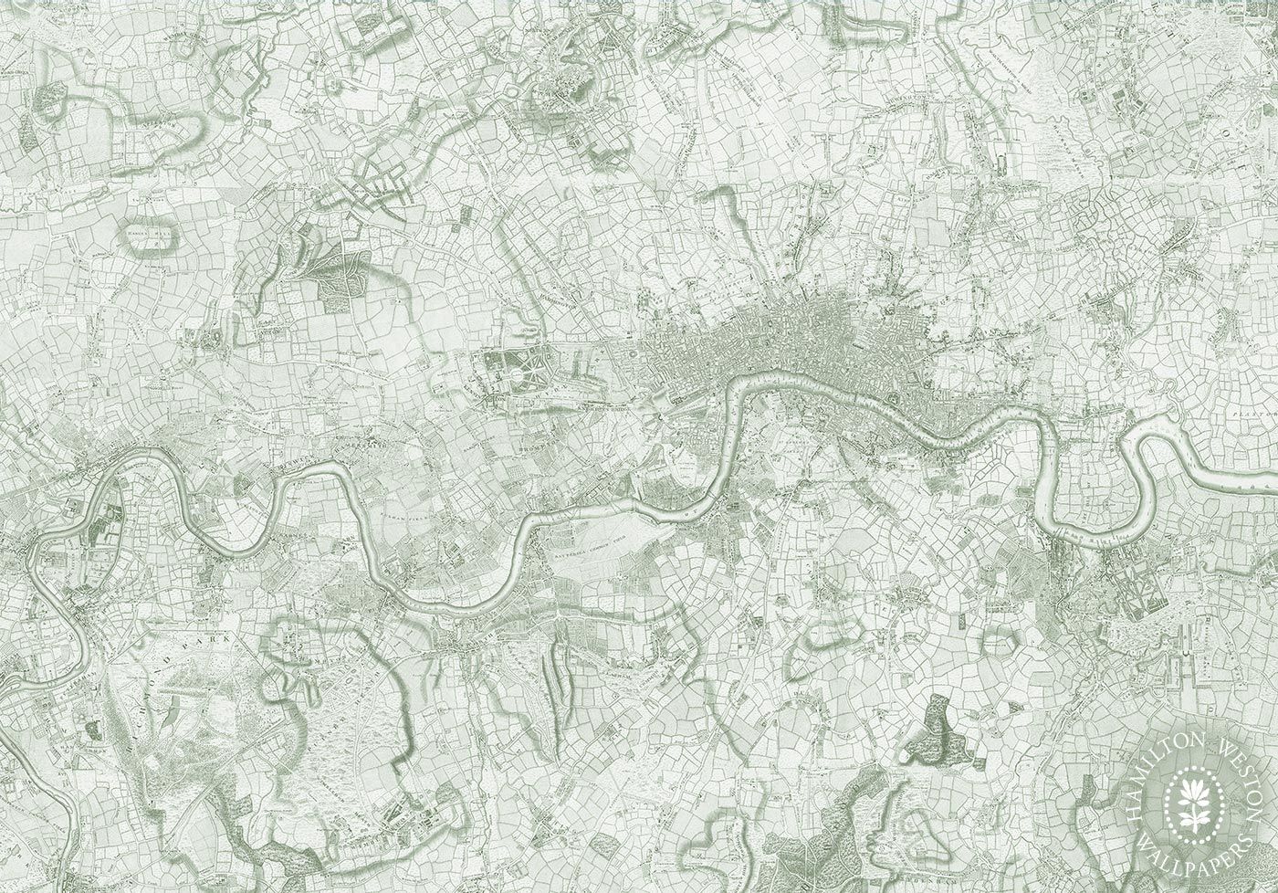 London Map, Georgian Wallpaper - 6