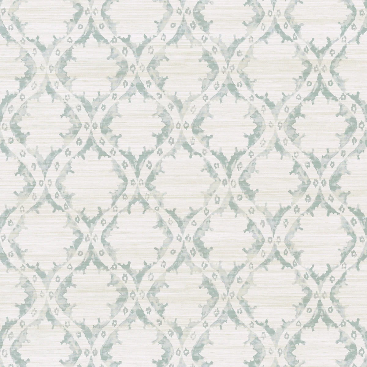 Ogive Grasscloth Wallpaper - Seacloud