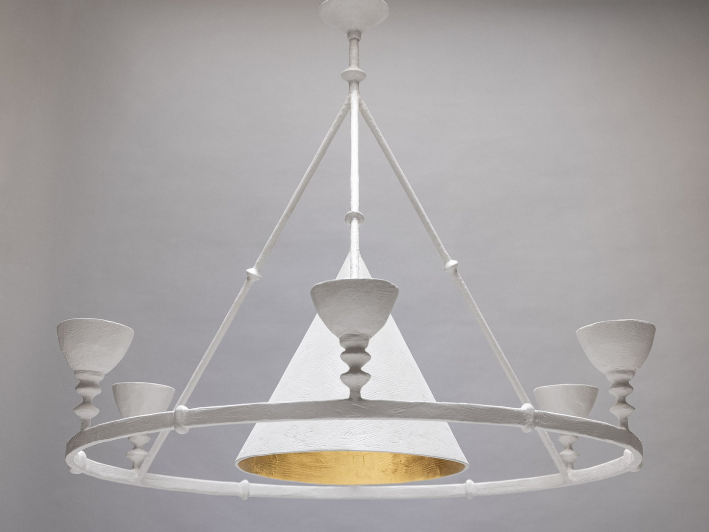 Olympia Chandelier - White Plaster
