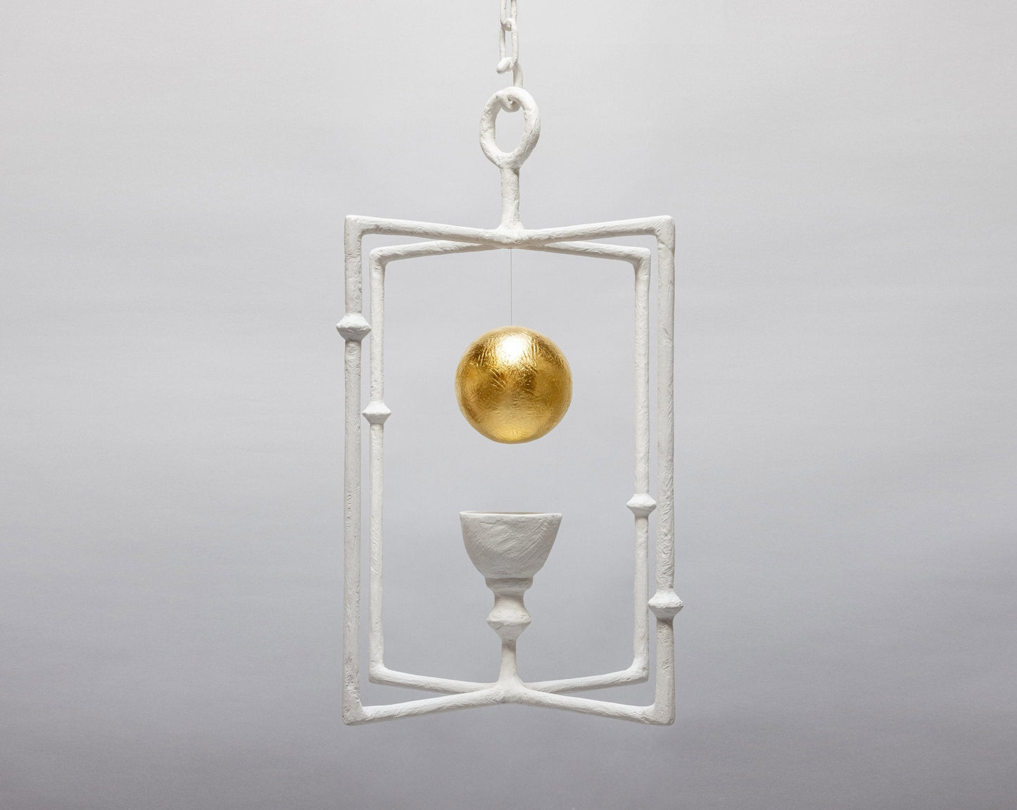 Orion Lantern - White Plaster