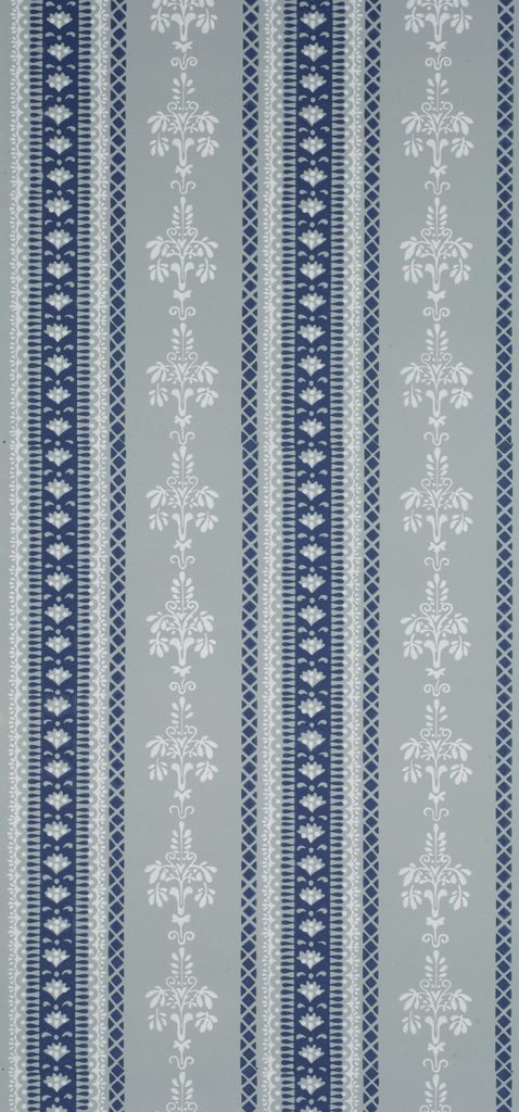 Ornament and Stripe Wallpaper - B