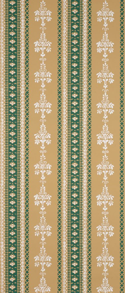 Ornament and Stripe Wallpaper - C