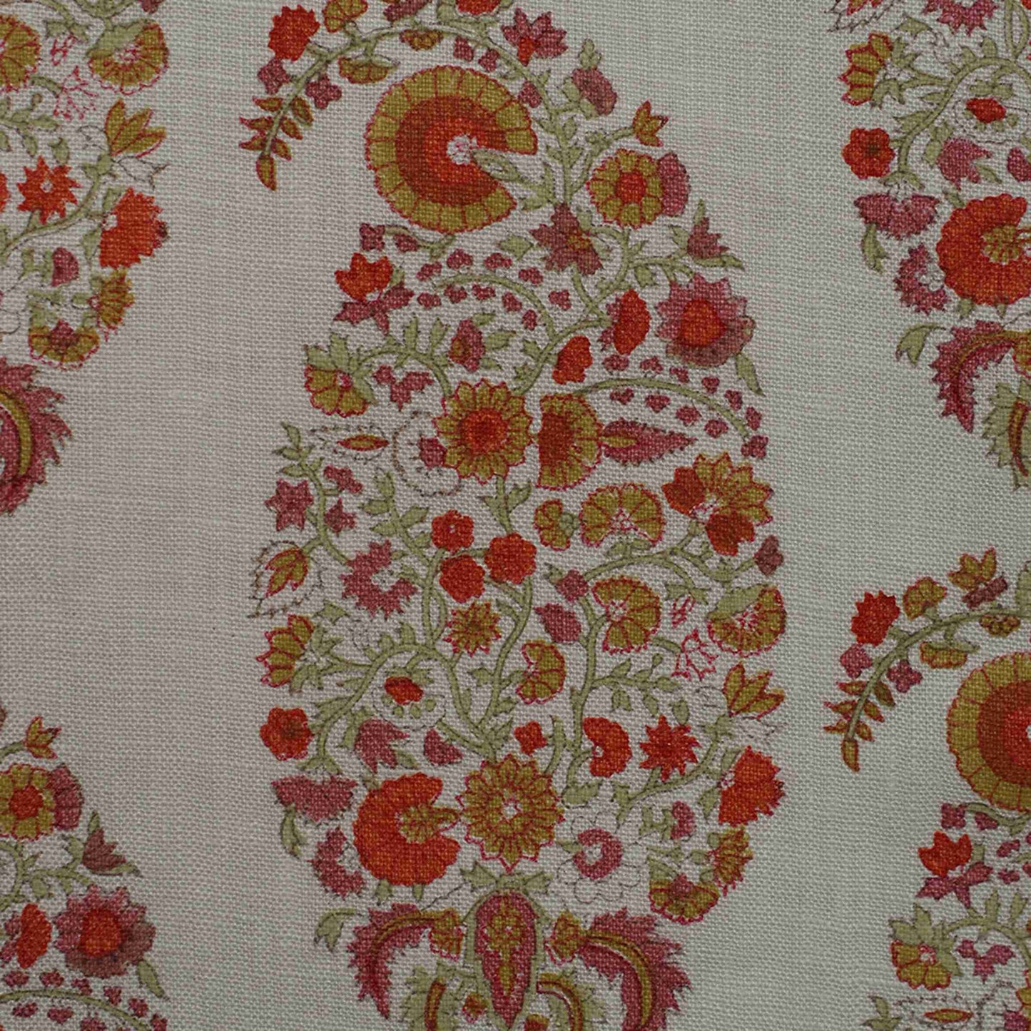 Paisley - Rust & Green